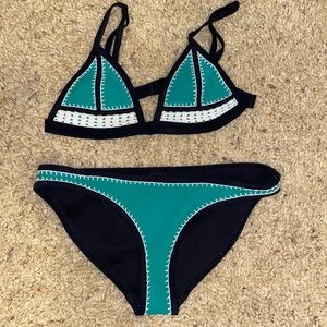 Crochet Green Triangl Bikini